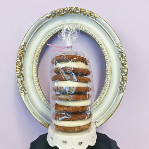 Ginger Molasses Cookie Sandwiches